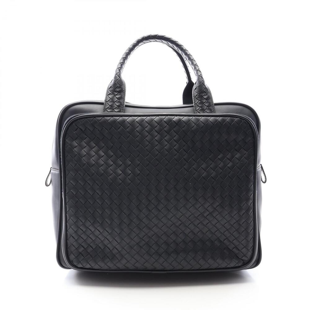 Bottega Veneta Intrecciato Business Bag Leather Black